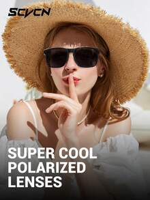 SCVCN 偏光骑行眼镜、钓鱼眼镜、户外运动眼镜、男士山地自行车和公路自行车眼镜、女士徒步和高尔夫配件、自行车眼镜、经典露营和度假眼镜