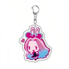 2D Acrylic Rabbit Stage Series Keychain, Cute Personalized Pendant For Backpack, Holiday Gift - Style 1 - View 3