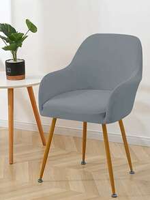 1pc High Back T-Shaped Cushion Chair Cover - Stretchy Polyester Fabric, Machine Washable, Suitable For Office, Hotel And Dining Chairs, Modern Style, Fashionable Chair Slipcover | Modern Chair Cover | Stretchy Fabric - Multicolor - View 5