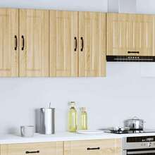 vidaXL Armoire murale de cuisine Lucca chêne sonoma bois ingénierie - Tabac - Voir 3