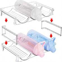 Vtopmart - Soporte Organizador apilable para Botellas de Agua, estantes de Almacenamiento de plstico Transparente para despensa, gabinete de Cocina, clset, encimera, organizacin y (12 Botellas) - 12 botellas - Ver 7
