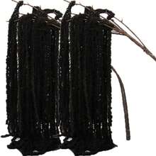 3/1 pieza Flor artificial de Wisteria de color rojo vino, planta colgante de "Lágrimas de amante", flor colgante de seda artificial de Amaranto burdeos para decoración de fondo de boda, decoración de hotel, material de arreglo floral DIY, relleno de jarrón, decoración de pared, Día de la Madre, cumpleaños, fiesta, regalo (Flor artificial de material de hilo) - Negro - Ver 5