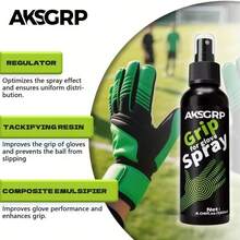 1只守门员手套防滑喷雾，增强抓握力和稳定性。防滑喷雾有效提升手套的抓握性能，防止在雨天户外、足球、棒球等运动中滑倒。专为手套设计的防滑喷雾可增强抓握力并防止滑动，确保在雨天比赛中牢牢抓住球。 - 彩色 - 查看 4