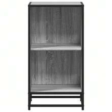 vidaXL Bibliothèque sonoma gris 40x35x76 cm ingénierie du bois - Gris - Voir 4