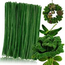 100/200/300/500/1000pcs Military Green Flocked Sticks - Multipurpose Tubular Cleaning Swabs Suitable For Various DIY Craft Projects, Bulk Packaging Sizes Available - Army Green Pipe Cleaners - View 11