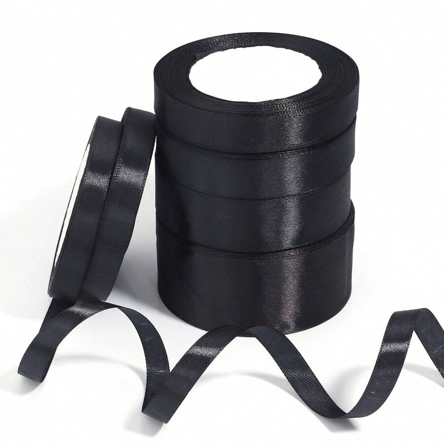 25码缎带，适用于钩编、帽子、编织、婚礼蛋糕、礼品包装、DIY、场景装饰、节日装饰、室内装饰、窗户装饰、走廊装饰、办公室装饰、家居装饰。多款式涤纶缎带，适用于DIY、玫瑰花制作、礼品包装丝带装饰蝴蝶结，适合婚礼和派对——用途广泛，无需电池或电源，不含羽毛。