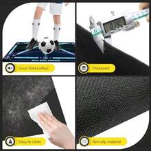 nnTapete de entrenamiento de fútbol tapete de entrenamiento de fútbolcc - Negro - Ver 6