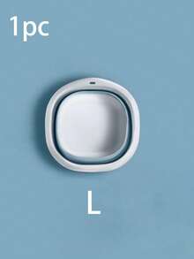 1pc Multifunctional Folding Basin - Thick And Durable Plastic, Square Shape, Convenient For Storage And Hanging - Suitable For Kitchen And Bathroom, Large Folding Basin For Outdoor Travel And Home Use, Portable Plastic Basin For Student Dormitory