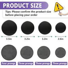 4PCS Surface Burner Caps Set  Compatible With GE Gas Range/Stove/Oven With 3.5 Inches Wb29k10006-1 Cap 3.2 Inches Wb29k10001-2 Caps 2.6 Inches Wb29k10009-1 Cap Maintain Cooking State - As Pic - View 3