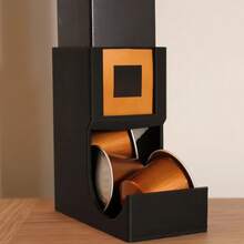 Coffee Capsule Organizer With Label Slots - Vertical Space-Saving Pod Dispenser, Durable Plastic Holder For Kitchen Countertop - Multicolor - View 9