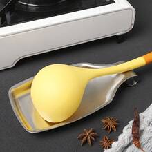 1/2pcs Spoon Holder, Ladle Rack, Utensil Organizer Tray, Cutlery Caddy, Kitchen Countertop Utensil Holder, Hotel & Home Self-Serve Buffet Kitchen Supplies Plate Clip Tray, Spatula & Spoon Rack/Tray, Cookie, Snack, Fruit Plate, Kitchen Accessories, Kitchen Spoon Rack/Stand, Cutlery Rack, Tea Bag & Spoon Holder - Silver - View 6