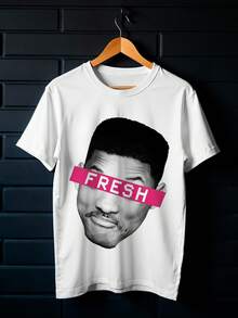Oversized  T-Shirt – Fresh Unissex DTF Ref4436 - 白色 - 查看 5