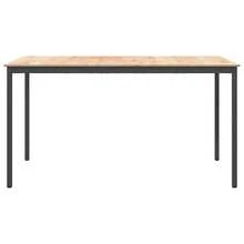 vidaXL Tavolo da Bar Naturel 110 x 55 x 105 cm Bois de Pin Massif - Castano - Visualizzare 5