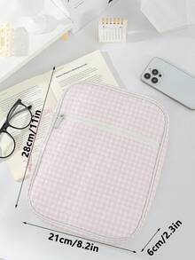 Bible Cover Case For Women,Large Bible Tote Bags Organizer Quilted Carrying Case For Girls,Bible Study Supplies Accessories Christian Gifts For Women - Pink Love Plaid - View 6