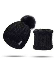 مجموعة من 2 قبعة بيريه شتوية للنساء بلون أحادي متعددة الاستخدامات، قبعة محبوكة سميكة مرنة وقابلة للتنفس، مناسبة للملابس، هدية عيد الميلاد للأصدقاء والعائلة - G - مشاهدة 15