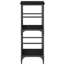 vidaXL Étagère Chêne negro 50 x 33 x 82 cm Madera de ingeniería - Negro - Ver 6