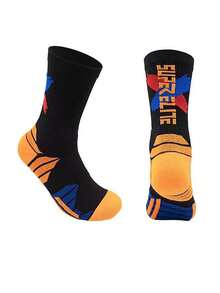1/2 Pair Men's Crew Socks, Towel Bottom Sports Socks For Running, Basketball, Football, Versatile & Suitable For Sports - Multicolor - View 22