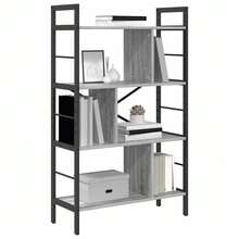 vidaXL Étagère Gris Sonoma 75 x 30 x 123,5 cm Bois d'ingénierie - Gris - Voir 3
