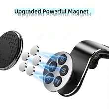 حامل هاتف سيارة دوار 360 درجة، مغناطيسي قوي مضاد للسقوط، قابل للتعديل متعدد الزوايا، متوافق مع سامسونج وجميع الموديلات - متعدد الألوان - مشاهدة 11