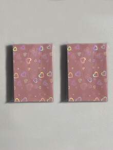 50pcs/Pack 61x91mm Holographic Shiny Star Card Sleeves, 3 Inch Top Loading Card Holders, Back To School