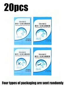 10-100pcs/Pack Disposable Plastic Waterproof Anti-Slip Toilet Seat Covers, Individually Packaged, Portable - Clear - View 16