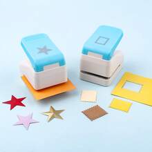 3D邮票星形压花打孔器；用于剪贴簿、日记本、纸艺、DIY卡片制作的打孔压痕工具，纸艺、剪贴簿、DIY卡片制作、艺术工艺用品 - 彩色 - 查看 3