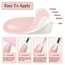 1Pc Hassleless Nail Gel, 15ml Gel Nail Polish, Matching Bottle And Color, Removable Gel Nail Polish Set, Salon-Quality Results, A Must-Have For Women's At-Home DIY Manicures. - 05 - Xem 3