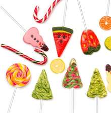 LSYGXYZ 50 Pieces Acrylic Lollipop Sticks, Clear Cake Pops For Candy Dessert Chocolate Handmade DIY, 4 Inch(3mm Diameter) - MàuA - Xem 6
