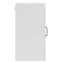 vidaXL Armoire murale de cuisine Lucca blanc brillant bois ingénierie - Blanc - Voir 7