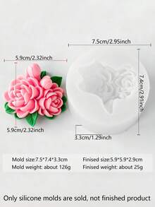 Multiple Orchid & Small Orchid Silicone Molds, Suitable For Making Candle Bouquets, Candle Molds, Monolithic Candle Molds, Heat-Resistant Silicone Molds For Holiday Gifts, Flexible And Easy To Clean, Can Be Used For DIY Scented Candles, Fragrance Stone Decorations, Resin Casting, And More. Versatile Molds Suitable For Holiday Decorations, Meditation, And Creating Atmospheric Home Decor. - White - View 14