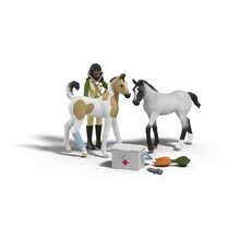 Schleich Horse Club - 7 PC Horse Vet First Aid Kit Playset With 2 Foal Figures Posable Sarah Figurine And Accessories - Farm Animal Veterinarian Set For Girls And Boys - Toys For Ages 5+ 42777lifelike - As Pic - View 4