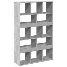 vidaXL Bibliothèque gris béton 100x33x156,5 cm ingénierie du bois - Gris - Voir 2