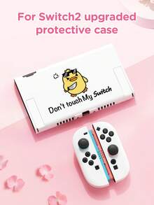 1 chiếc ốp bảo vệ hình vịt dễ thương "Đừng chạm vào máy Switch của tôi", phù hợp với 2 (2025), Switch NS/Switch OLED/Lite, phụ kiện máy chơi game Switch, túi đựng, vỏ bảo vệ Switch, đế có khe cắm thẻ, quà tặng lãng mạn cho người chơi Switch. - Nhiều màu - Xem 19