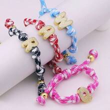 1件新款锆石字母吊坠，优雅魅力，A-Z字母，18k镀金，珠宝制作配件