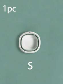 1pc Multifunctional Folding Basin - Thick And Durable Plastic, Square Shape, Convenient For Storage And Hanging - Suitable For Kitchen And Bathroom, Large Folding Basin For Outdoor Travel And Home Use, Portable Plastic Basin For Student Dormitory