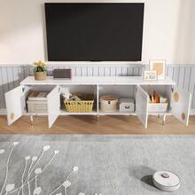 Muebles para televisión y centros de entretenimiento - Blanco - Ver 3