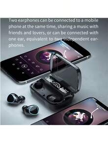 蓝牙耳机 9D 立体声 高低音运动耳机 免提触控 TWS 无线耳塞 - 彩色 - 查看 4