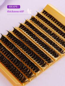 200片高容量60D自粘假睫毛，浓密自然柔软 - C - 查看 8