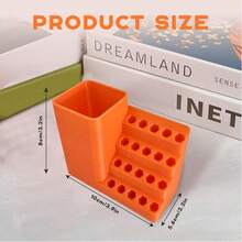 Hexagon Bit Organizer, Screwdriver Bit Holder Storage Box, 1/4" Impact Driver Bit Organizer (20 Holes, 50 Holes) - Multicolor - View 2