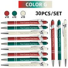 12/30pcs Personalized Engraved Metal Ballpoint Pen Set With Stylus Tip, Medium Nib, Custom Business Office Writing Pens, Personalized Graduation Keepsake - Sets - View 14