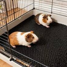 1PC Summer EVA Non-Slip Washable Hamster Bedding Cage Mat Reusable Easy-Cut Multi-Size Small Animals Bed & Playpen Mat Cage Liner Small Pet Mat Cage Accessories Reptile Carpet Liner, Suitable For Rabbits,Guinea Pigs, Hamster, Lizards, Turtles - Multicolor - View 2