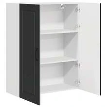 vidaXL Armadio da cucina Nero 80 x 31 x 100 cm Legno d'ingénierie - nero - Visualizzare 5