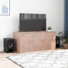 vidaXL Mobile TV rosone 99x39x44 cm acciaio - Rosa - Visualizzare 3