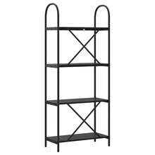 vidaXL Étagère Chêne preto 60 x 30 x 146 cm Bois d'ingénierie - Preto - Ver 7