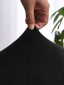 2pcs Silver Fox Plush Armchair Covers, Solid Color Dust-Proof & Wear-Resistant Dining Chair Slipcovers, Suitable For Dining Room, Living Room, Bedroom, Hotel, Home Decor, All Seasons - Multicolor - View 9