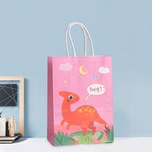 8/16/24pcs Random Dinosaur Pattern Gift Bags, Suitable For Party Birthday Gift Bags, Kraft Paper Bags, Souvenirs Bags, Holiday Gift Bags, Souvenir Packaging - Multicolor - View 11