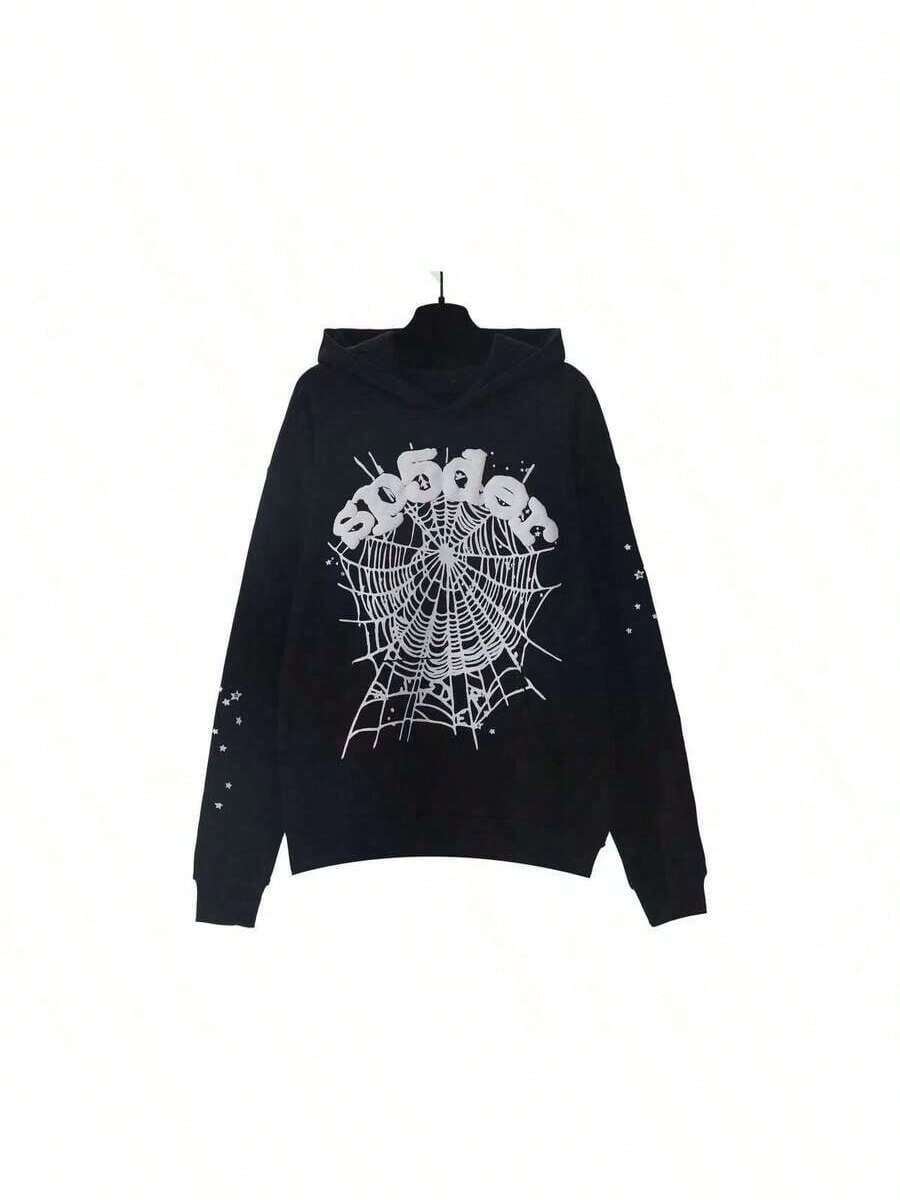 WeStyle Hub Valentine's Day Winter BestsellersNEW Hip Hop Spider Hoodies Set Y2k Hoodie ,Tracksuit Pullover Sweatshirt And Trousers For Men Or Women Matching Hoodies For Couples Casual Unisexsupplevalentine's Day>Outfit - 黑色 - 查看 1