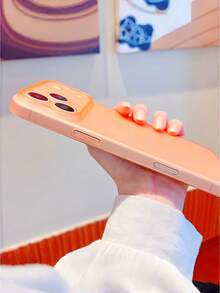 New Luxury UltraThin Matte Case Suitable For IPhone 17 Pro Max Air 16 15 14 Plus 13 12 11Pro Max Clear Translucent Shockproof Slim Lens Protection Cover - Orange - View 12