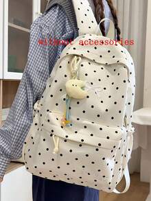 Nueva mochila casual minimalista y elegante de estilo coreano, durable y versátil - Blanco - Ver 4