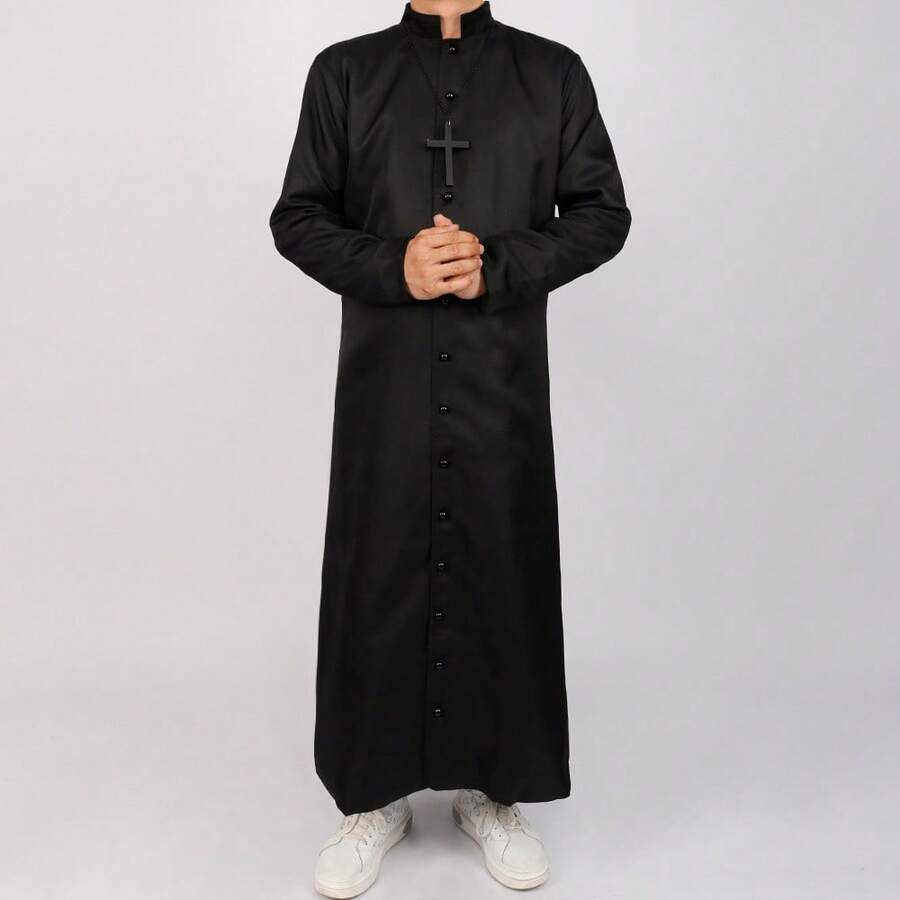 Men Cosplay Clothing - Black - View 1